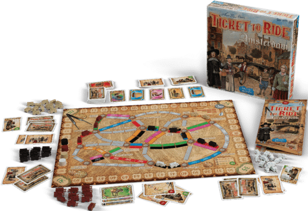 Ticket to Ride Amsterdam Components