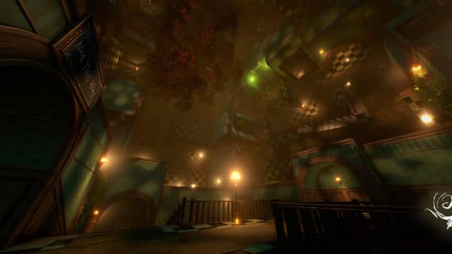 Alice Virtual Reality Escape Room Upside down