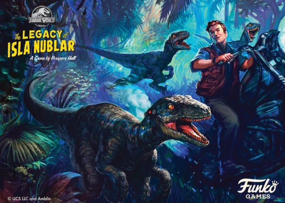 Jurassic World: the Legacy of Isla Nublar Fantasy Board Game by Funko Art